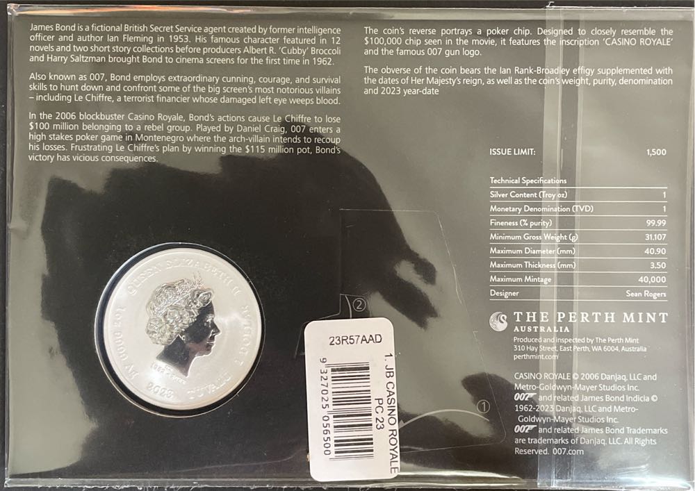 Casino  coin collectible [Barcode 9327025056500] - Main Image 2