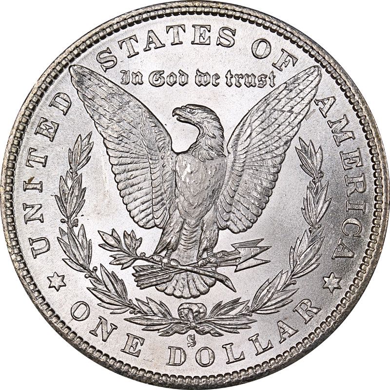 1880-S Morgan Dollar  coin collectible - Main Image 2