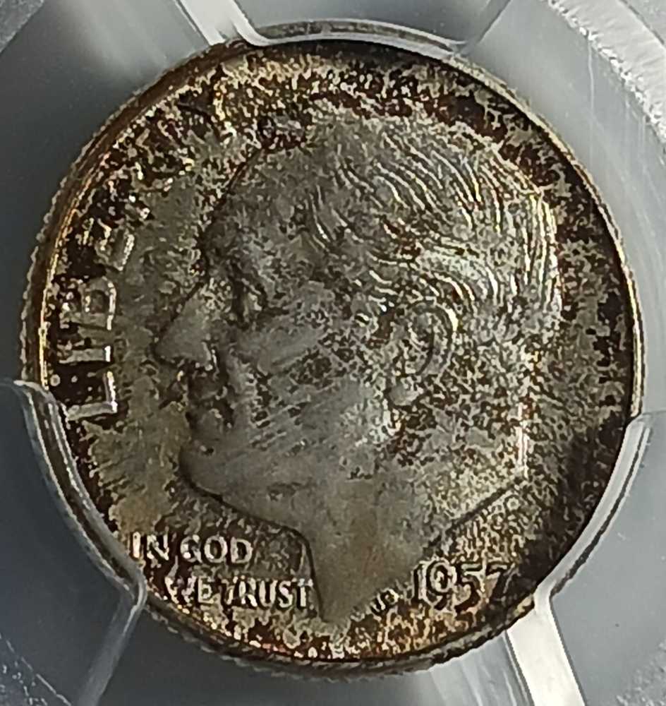 Roosevelt Dime 1957  coin collectible - Main Image 3