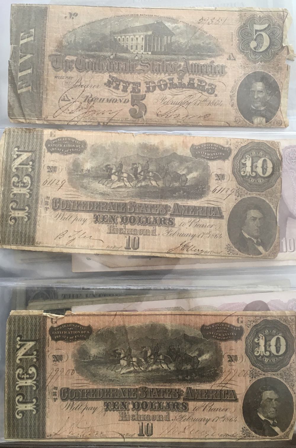 Dollar Bills - Civil War Bills  coin collectible - Main Image 2