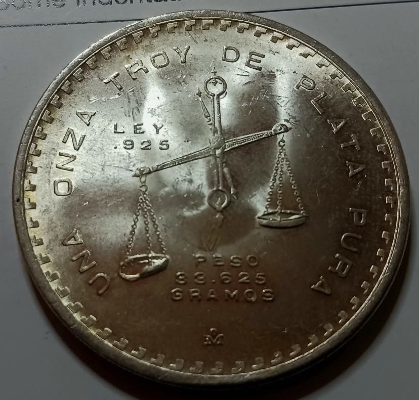 1980 One Onza .999 Fine Silver Art Round  coin collectible - Main Image 2