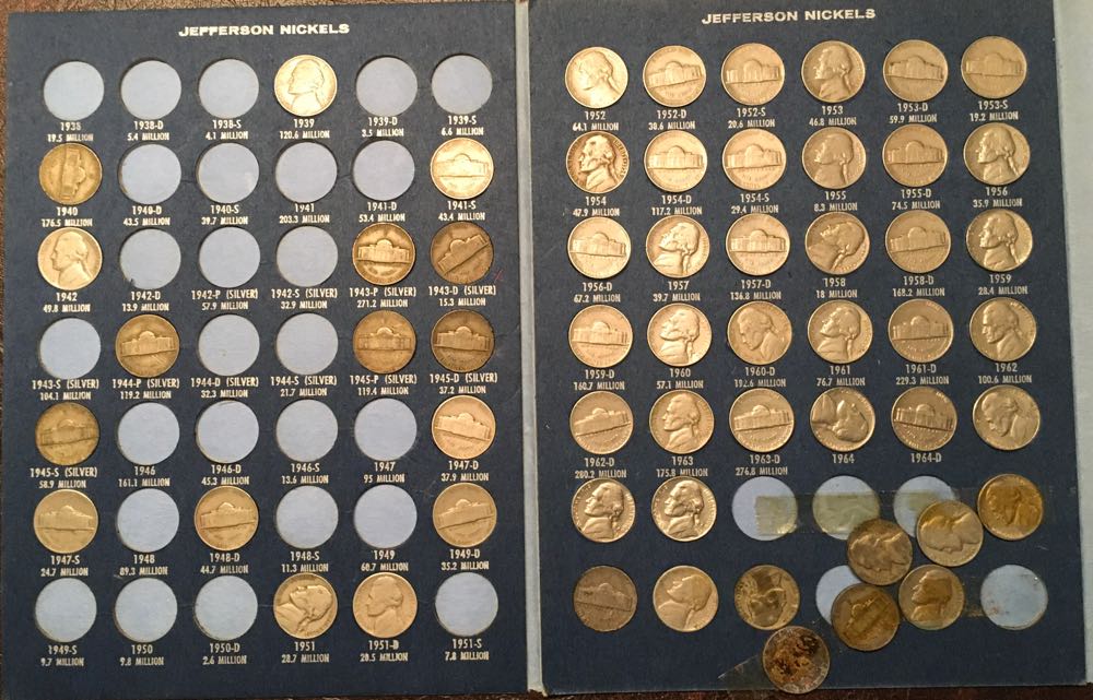Coin Book 05 - 1938-1964 Nickels Jefferson Head  coin collectible - Main Image 2