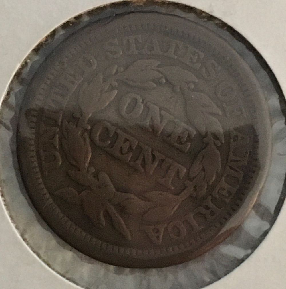Coin Penny - 1853 Coronet Large Cent  coin collectible - Main Image 2