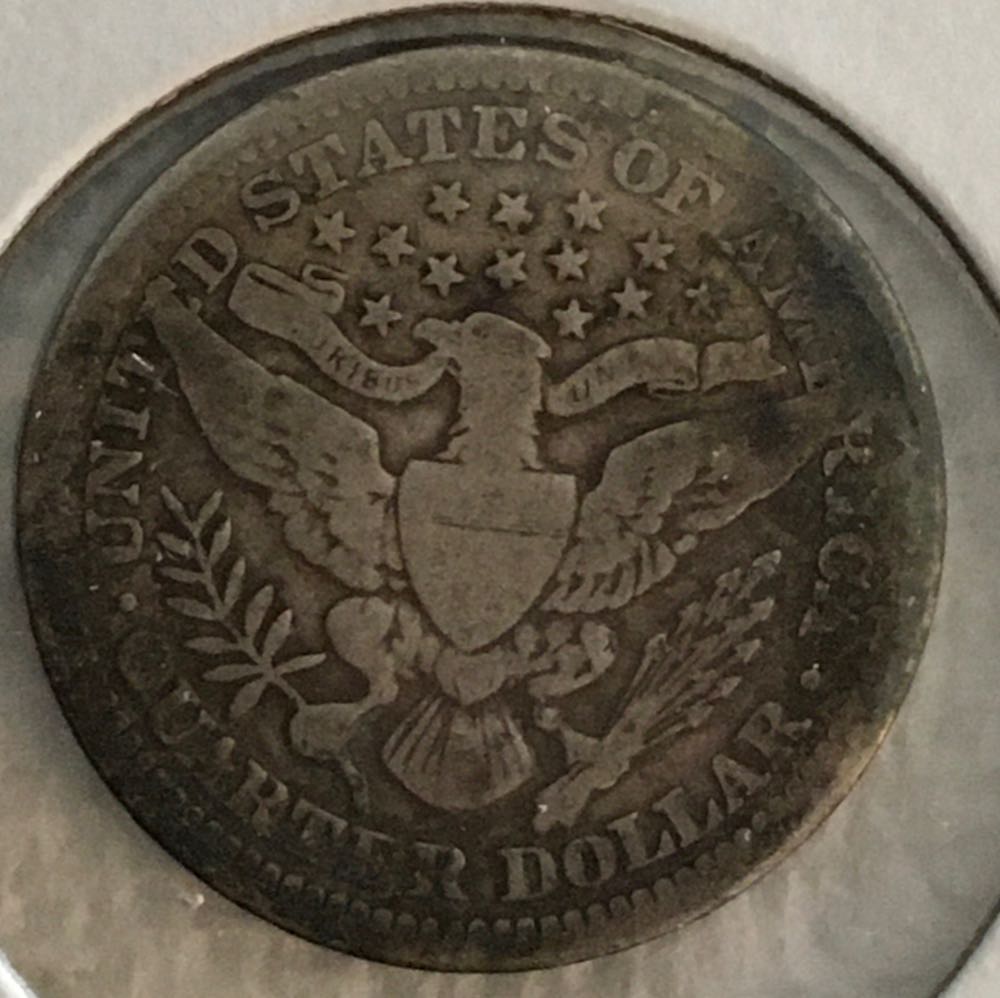 Coin Quarter - 1905 Barber Coin  coin collectible - Main Image 2