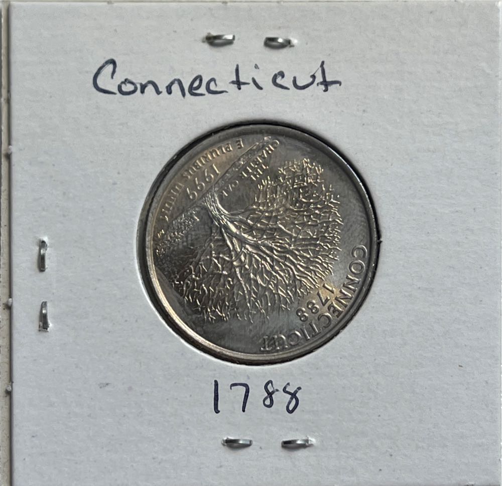 American 1999 D Connecticut (1788) State 25 Cent Washington Quarter  coin collectible - Main Image 2