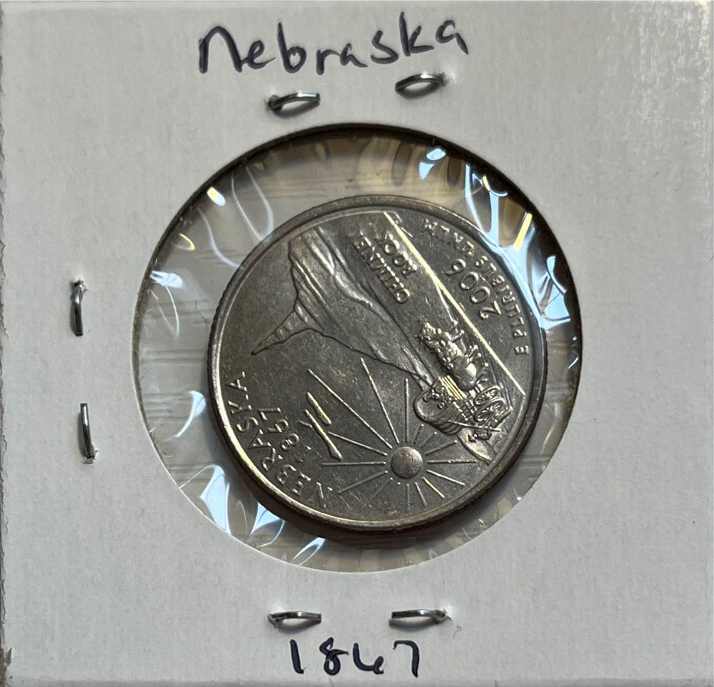 American 2006 D Nebraska (1867) State 25 Cent Washington Quarter  coin collectible - Main Image 2