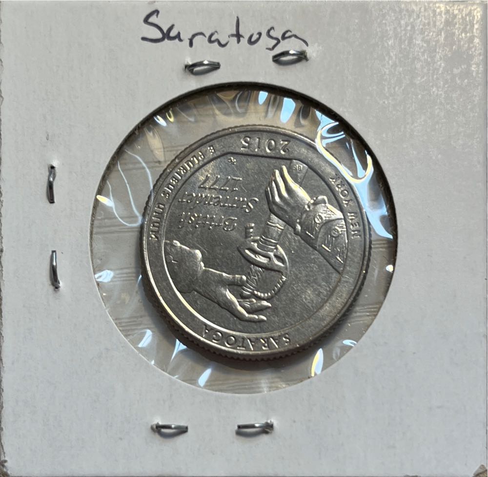 American 2015 D America The Beautiful Saratoga National Historical Park (New York) 25 Cent Washington Quarter  coin collectible - Main Image 2