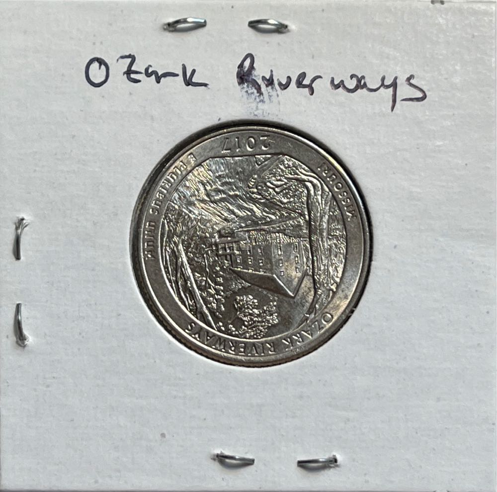 American 2017 D America The Beautiful Ozark National Scenic Riverways (Missouri) 25 Cent Washington Quarter  coin collectible - Main Image 2
