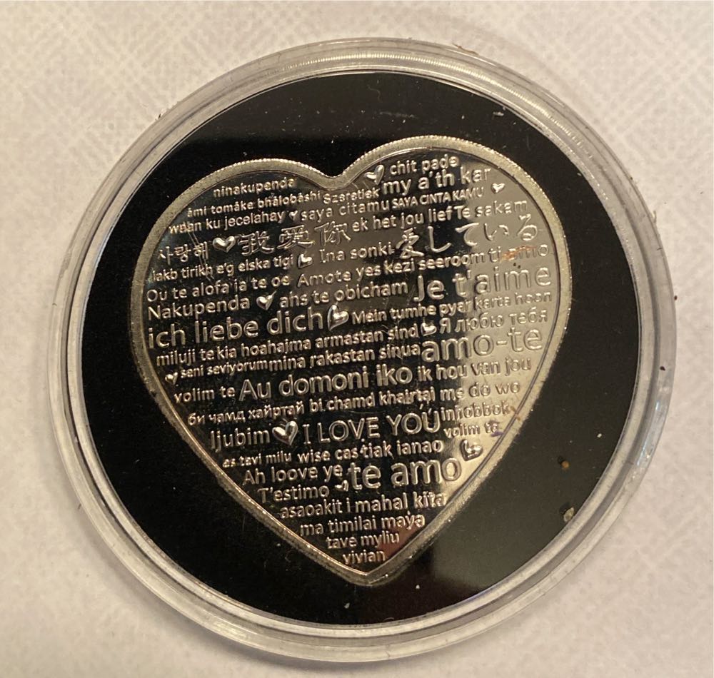 Valentines Coin -Brian Heart Roses  coin collectible - Main Image 2