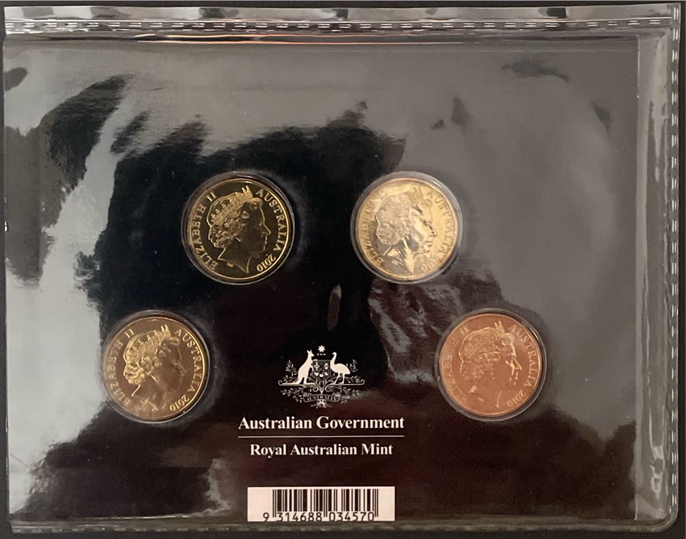 100 Years Of Australian Age 1 Coinage 4 Set Dollar Mint & Privy Mark Ram  coin collectible [Barcode 9314688034570] - Main Image 2