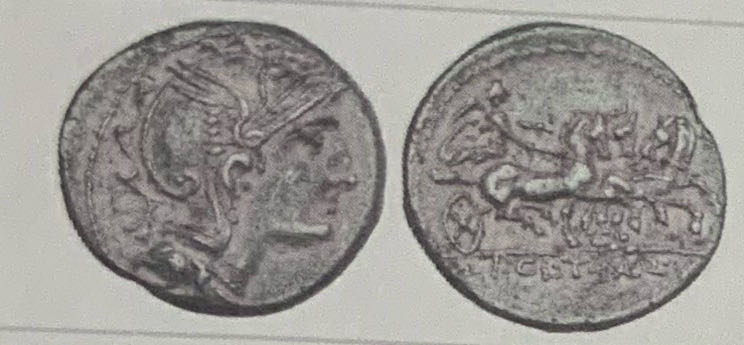 Appius Claudius Pulcher, T. Manilus Mancinus, Q. Urbinius. AR Denarius 111/110 v. Chr. coin collectible - Main Image 1