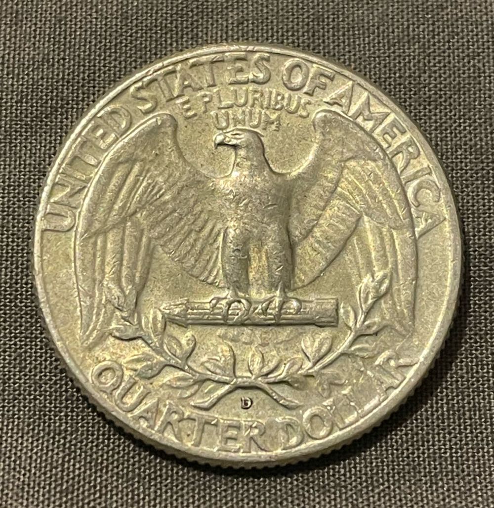 Coin- USA Constitutional Coins (90% Silver $.25 Washington Quarter - Various Dates)  coin collectible - Main Image 2