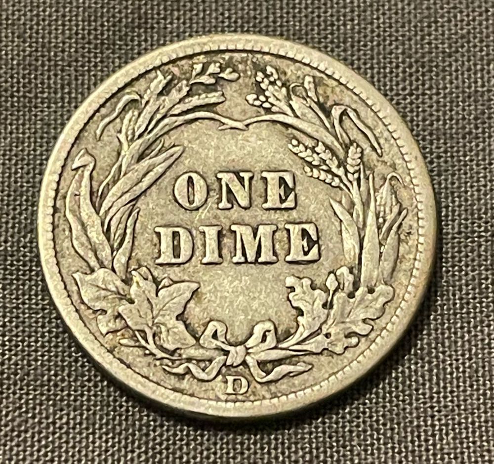 Coin- USA Constitutional Coins (90% Silver $.10 Barber Dime - Various Dates)  coin collectible - Main Image 2