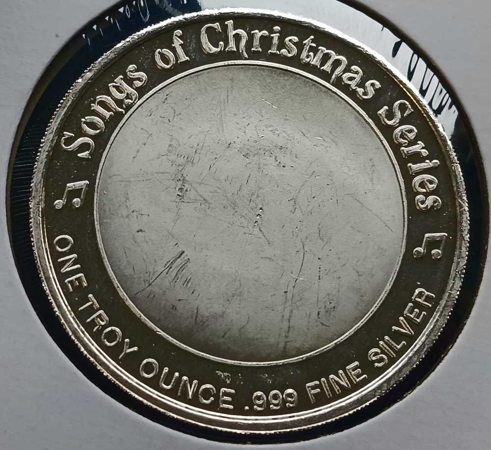 Bullion : 2000 Songs Of Christmas 1oz .999 Silver Art Round  coin collectible - Main Image 2
