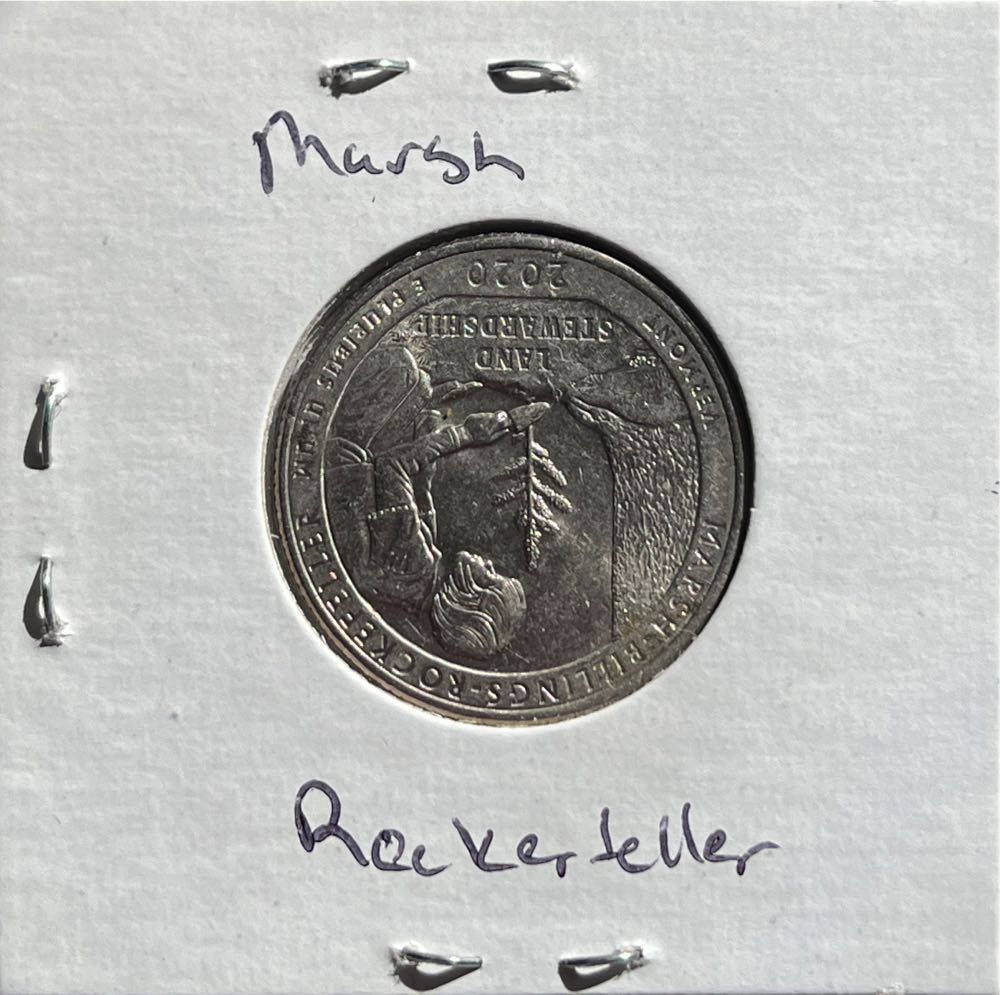 American 2020 P America The Beautiful Marsh-Billings-Rockerfeller National Historical Park (Vermont) 25 Cent Washington Quarter  coin collectible - Main Image 2
