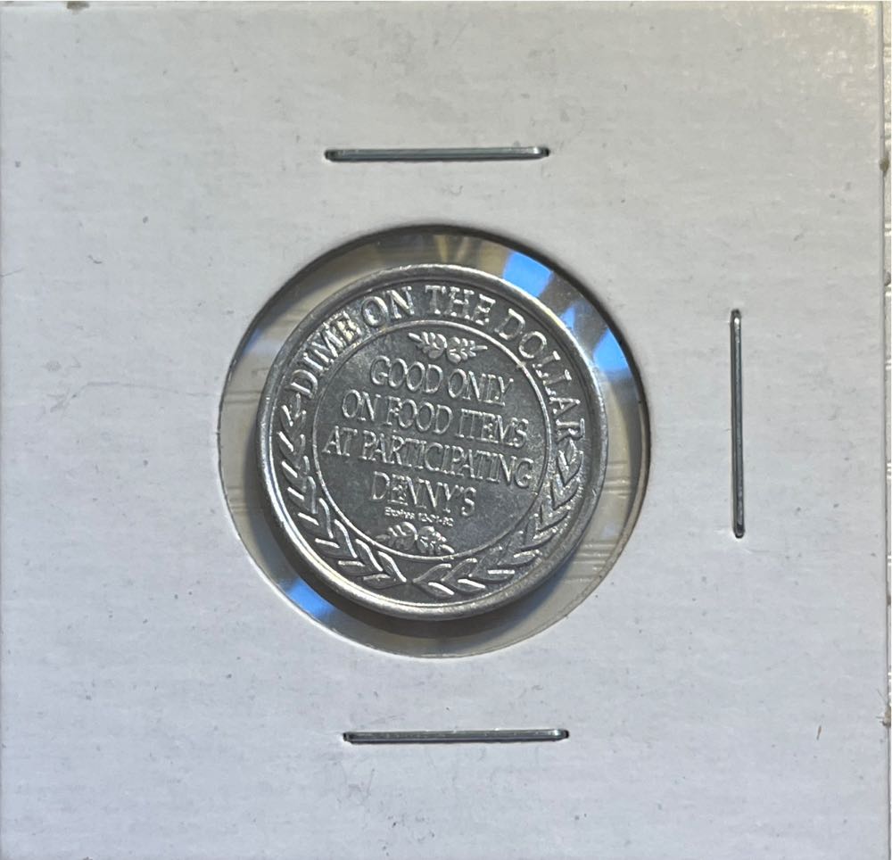 Denny’s Restaurant Denny’s Dough 10 Cent Dime On The Dollar  coin collectible - Main Image 2