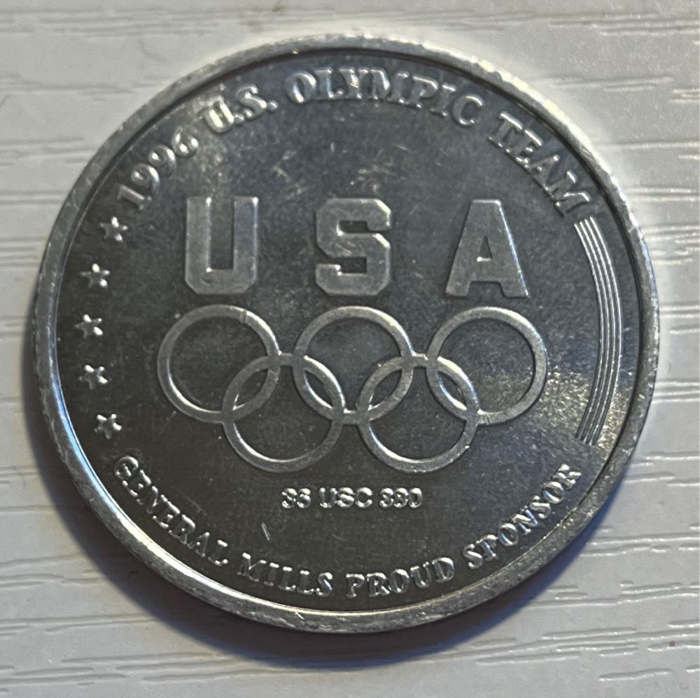 General Mills Atlanta 1996 Athletics 1996 U.S. Olympic Team USA 36 USC 380 Coin  coin collectible - Main Image 2