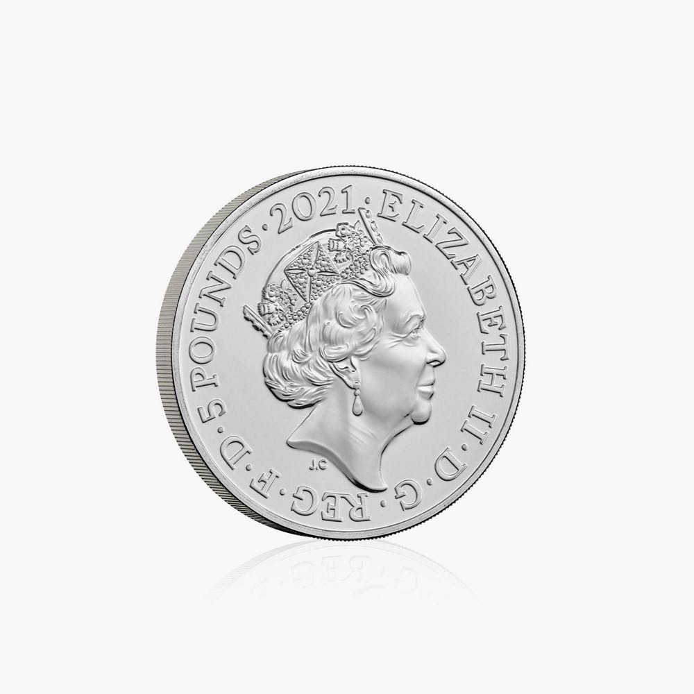 Alice Through the Looking-Glass 2021 UK £5 BU Coin  coin collectible - Main Image 2