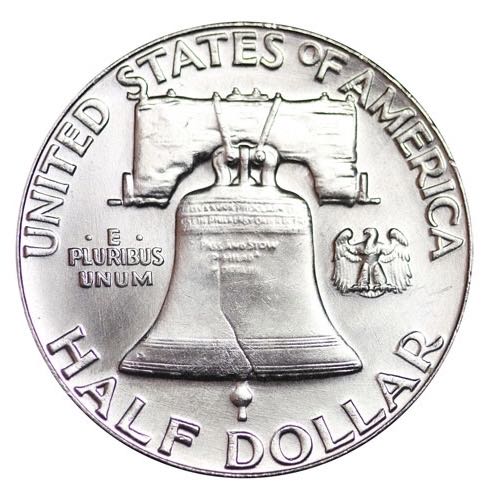 Franklin Silver Half Dollar 1962  coin collectible - Main Image 2