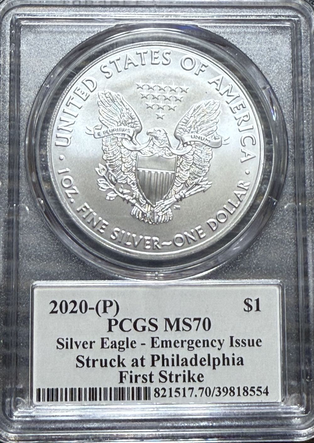 American Silver Eagle  coin collectible - Main Image 2