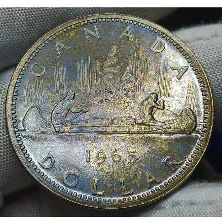 World Coins : 1965 Canada $1  coin collectible - Main Image 2