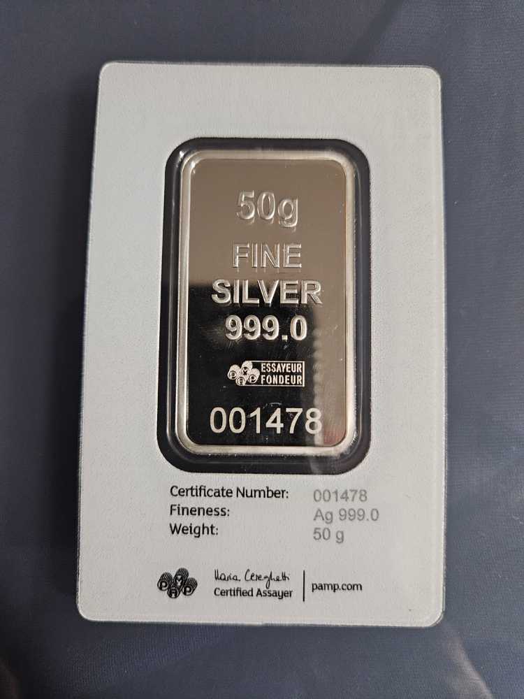 Pamp 50g Morgan Silver Bar  coin collectible - Main Image 2