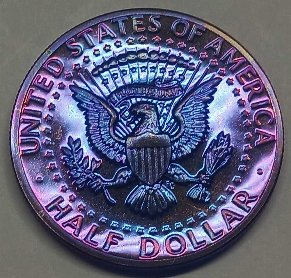 Half Dollars : 1973 S Kennedy Proof Toned  coin collectible - Main Image 2