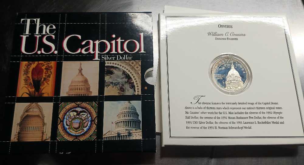 Mint Products : 2001 U.S Capitol Commemorative Proof Silver Dollar  coin collectible - Main Image 3