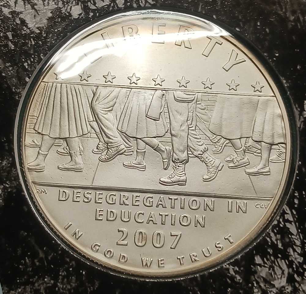 Mint Products : 2007-P Little Rock Coin And Medal Set Commemorative Silver Dollar OGP  coin collectible - Main Image 2