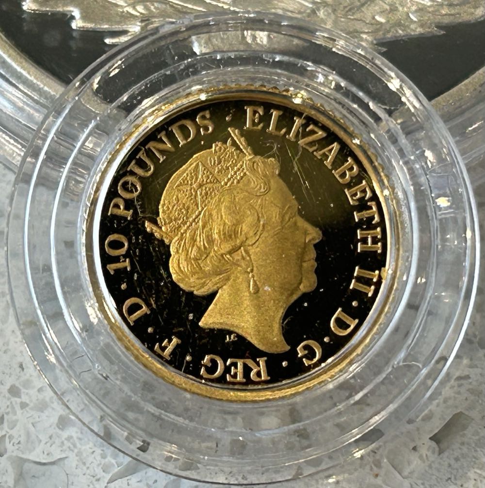 2017 Britannia - Proof 1/10th Gold  coin collectible - Main Image 2
