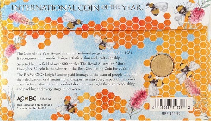 $2 2022 | Honey Bee  coin collectible - Main Image 4
