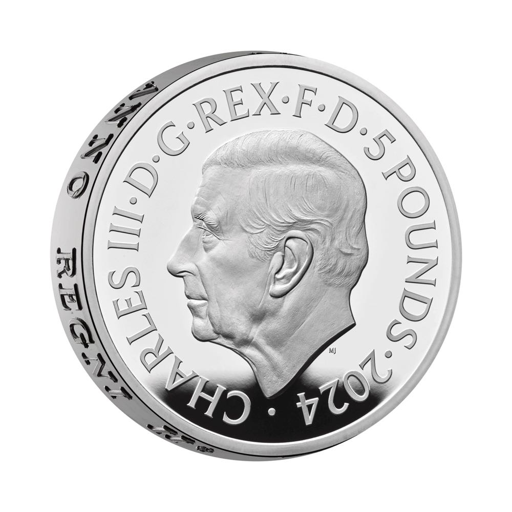 St George and the Dragon 2 Ounce Silver Proof  coin collectible - Main Image 2