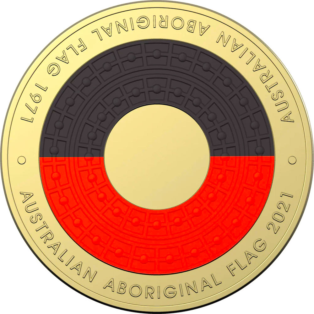 2021 | Aboriginal Flag  coin collectible - Main Image 2