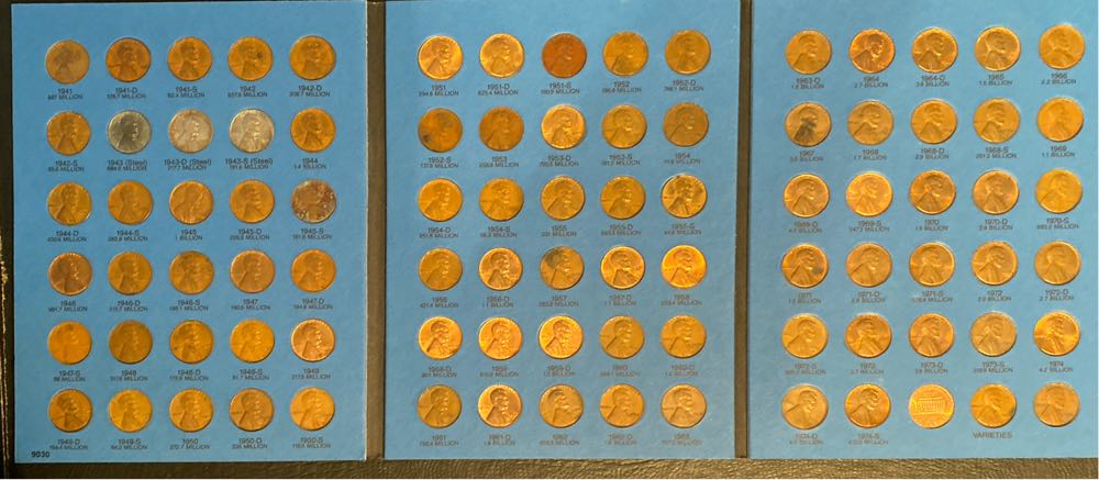 Coin Book 01 - 1941-1974 Lincoln Cent No. 2  coin collectible - Main Image 2