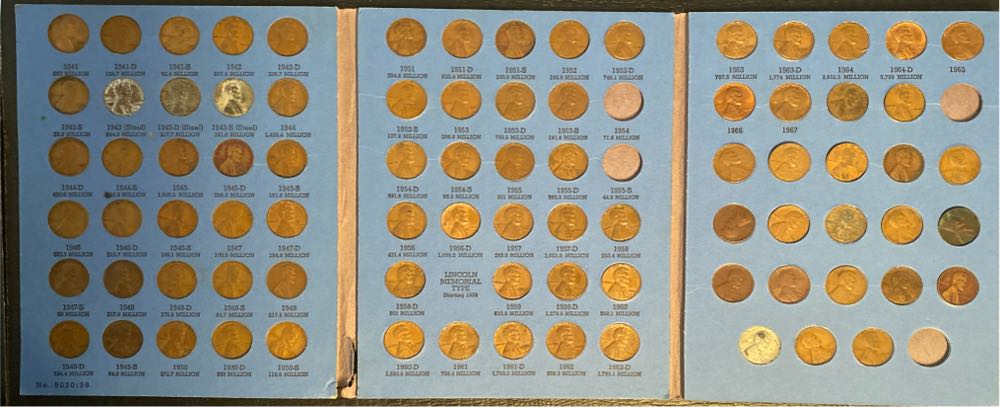 Coin Book 01 - 1941-1974 Lincoln Cent No. 2 (set 2)  coin collectible - Main Image 2