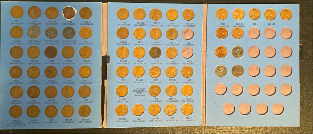 Coin Book 01 - 1941-1974 Lincoln Cent No. 2 (set 3)  coin collectible - Main Image 2