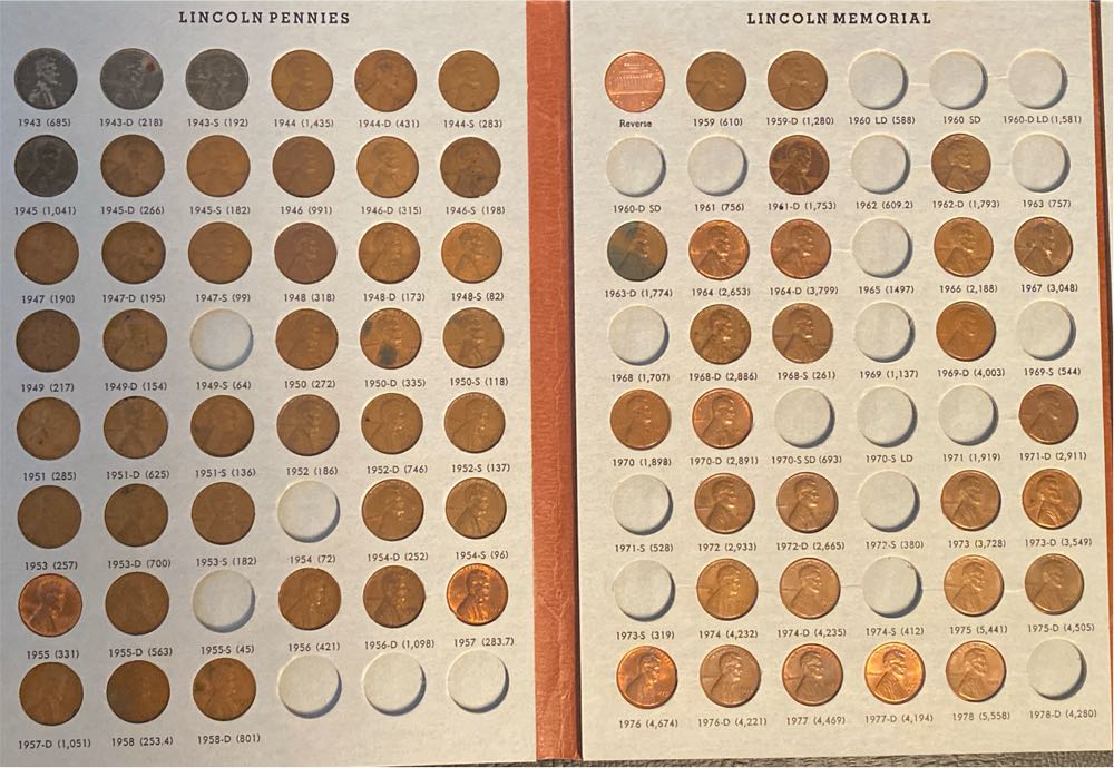 Coin Book 01b - 1909-1978 Lincoln Cent Dansco  coin collectible - Main Image 3