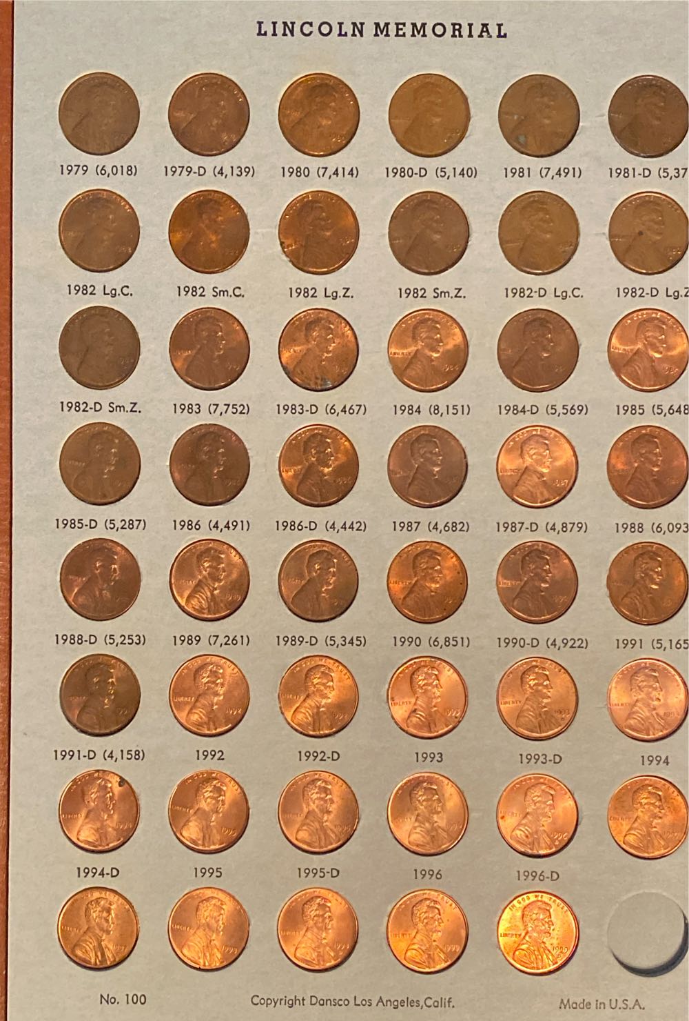 Coin Book 01b - 1909-1978 Lincoln Cent Dansco  coin collectible - Main Image 4