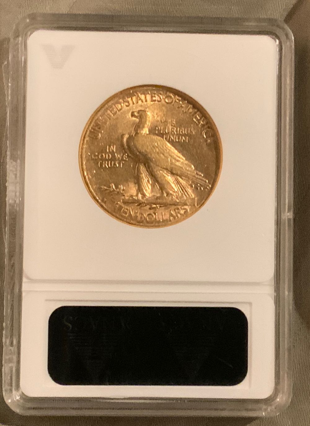 1916-S $5 Indian ANACS AU50  coin collectible - Main Image 2