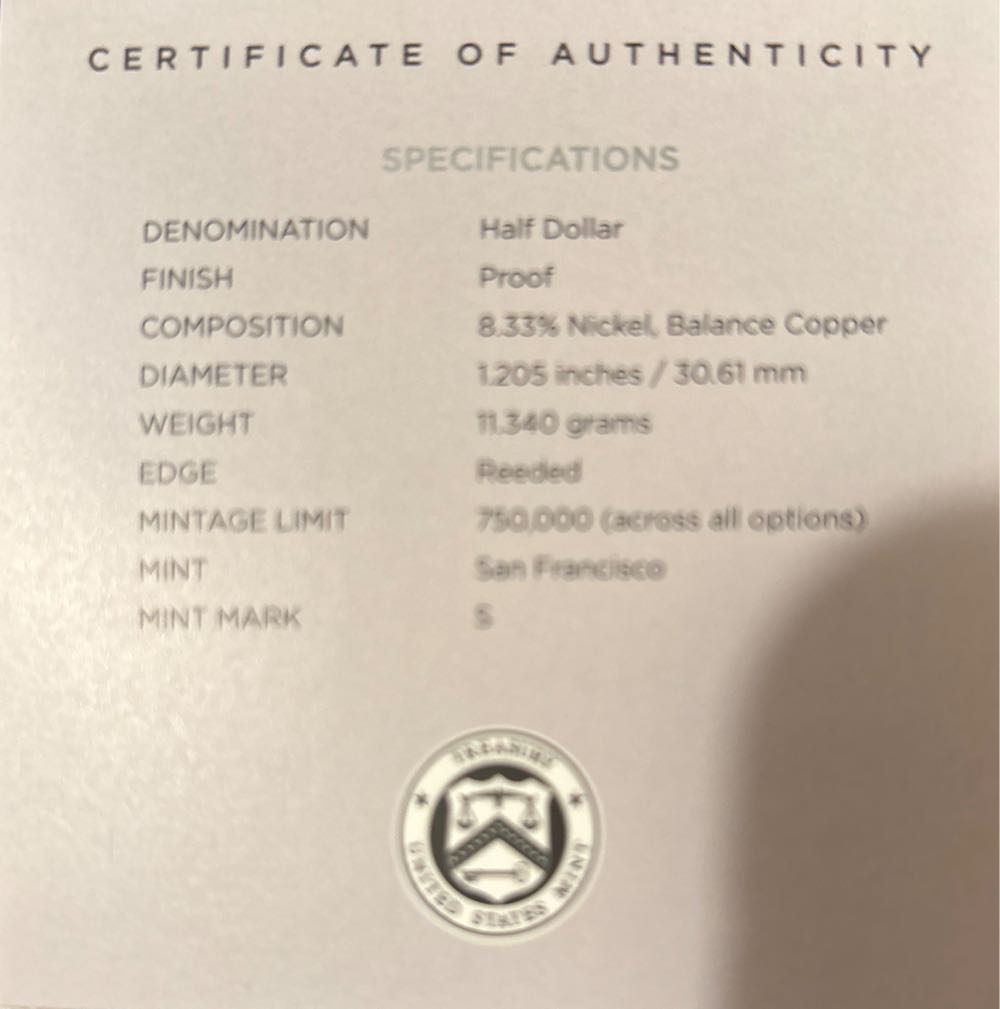 2024 Harriet Tubman  Proof Clad  coin collectible - Main Image 3