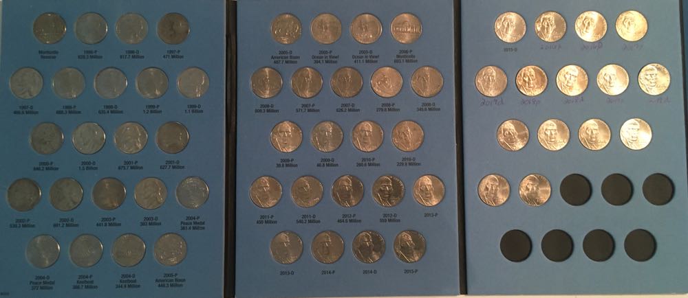 Coin Book 05 - 1996-2024 Nickels Jefferson Head  coin collectible - Main Image 2