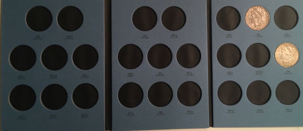 Coin Book 100 - Dollars - Morgan Silver 1884-1890  coin collectible - Main Image 2