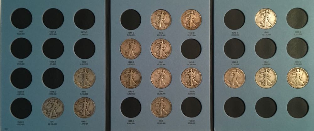Coin Book 50 - 1937-1947 Half Dollars - Liberty  coin collectible - Main Image 2