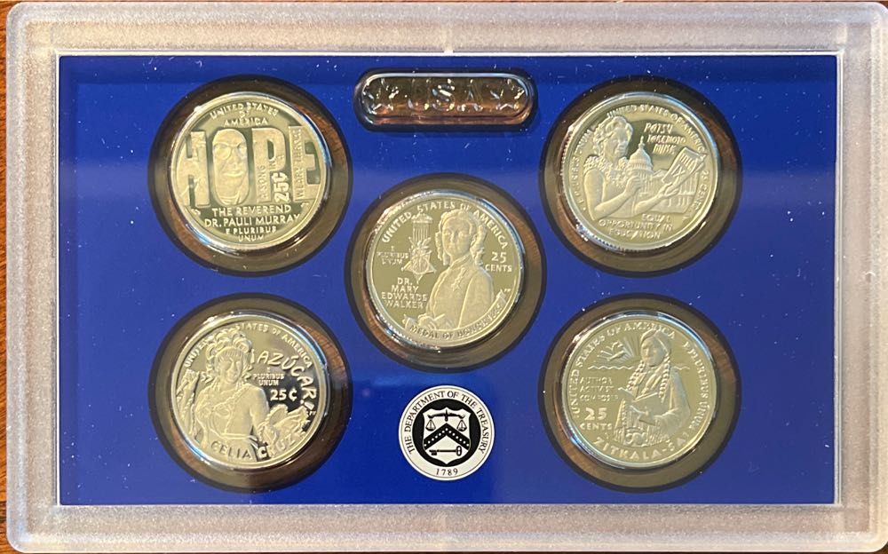 American Women Quarter Awq Proof Pre Sale Clad Quarters Set W Box & Coa Us Mint 24wp Dr.  coin collectible [Barcode 704786560108] - Main Image 2