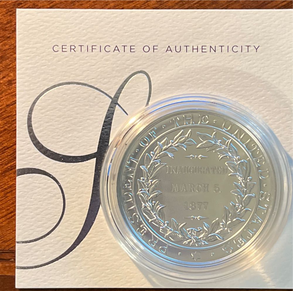 Presidential Silver Medal Program Hayes  coin collectible [Barcode 704786560849] - Main Image 2