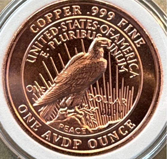 Peace Dollar Copper  coin collectible - Main Image 2