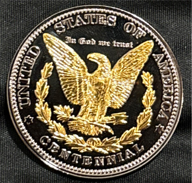 Morgan Dollar Ruthenium Gold  coin collectible - Main Image 2