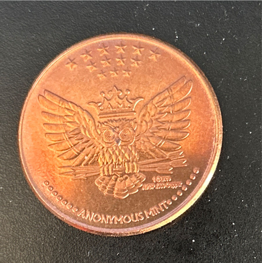 1oz Cuivre Kraken  coin collectible [Barcode 00000000099996] - Main Image 2