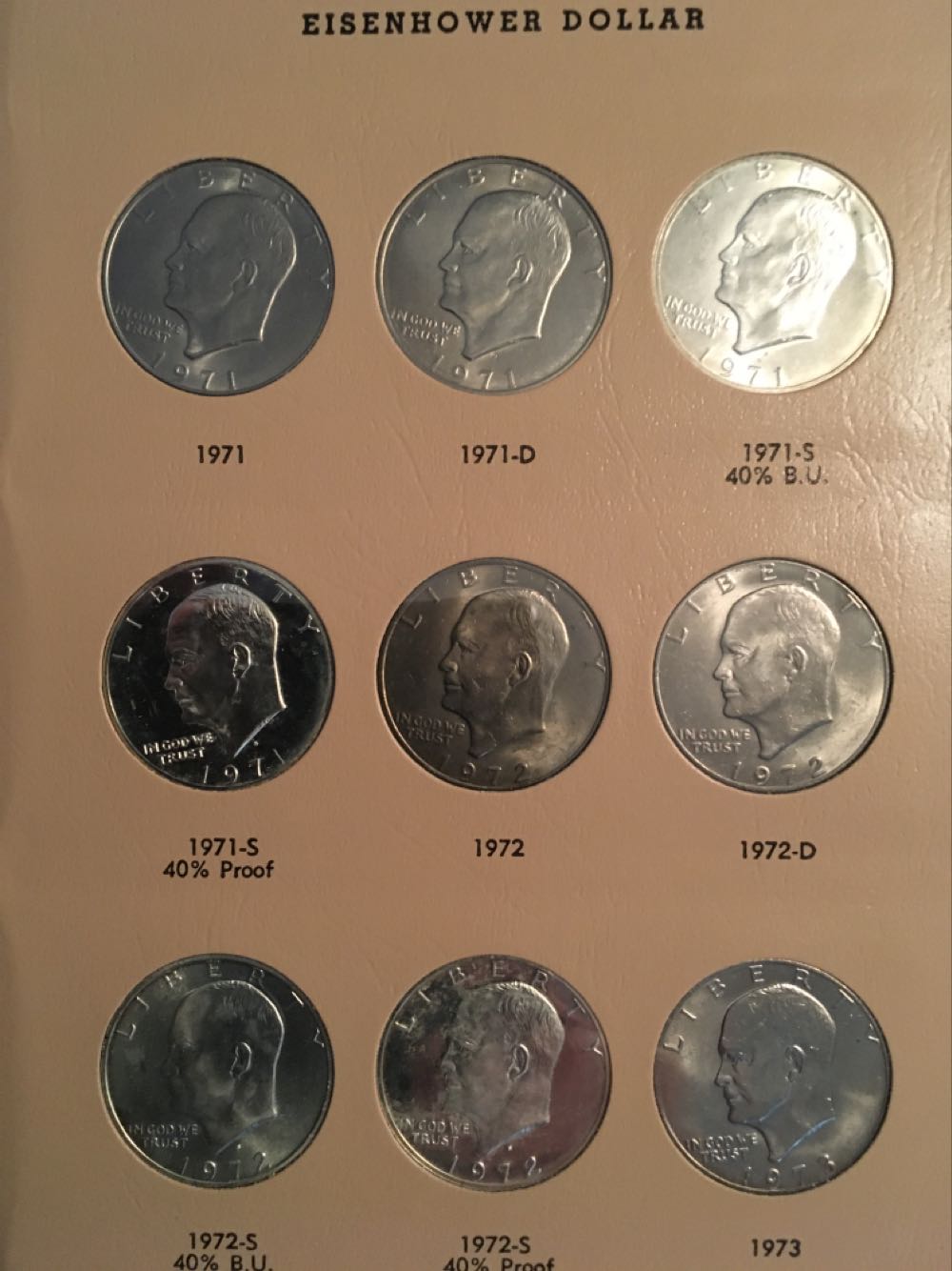 Coin Book100 - Eisenhower 1971-1978  coin collectible - Main Image 2