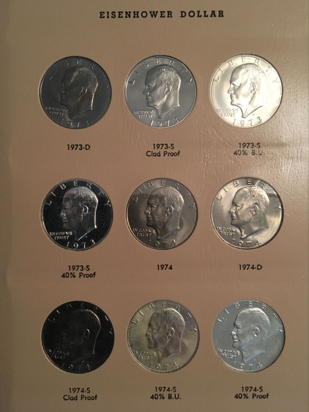 Coin Book100 - Eisenhower 1971-1978  coin collectible - Main Image 3